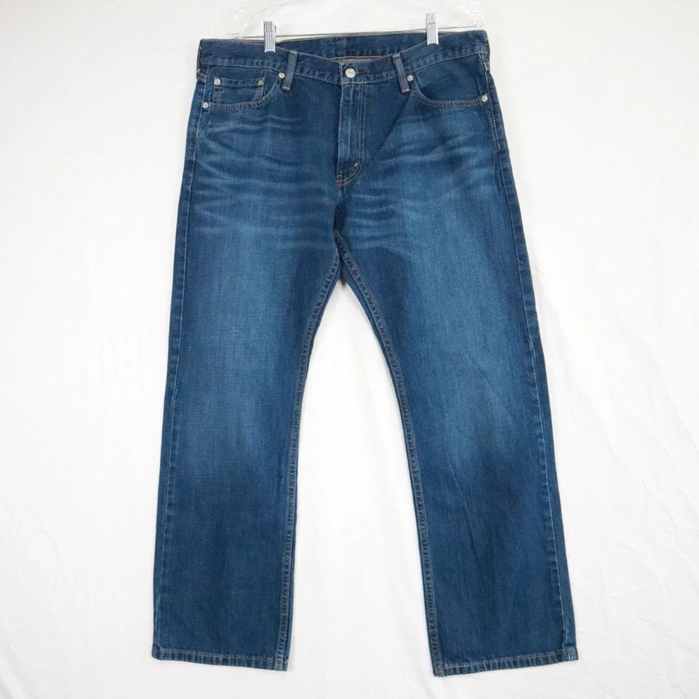 Levi's 514 Jeans Mens 36x30 Straight Fit 5-Pocket Cotton Denim‎ Blue